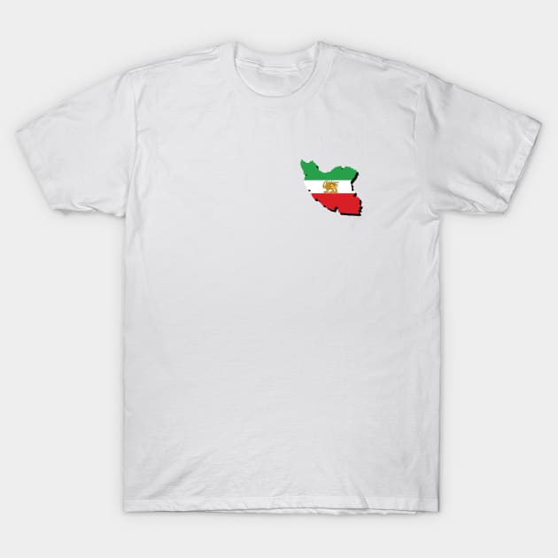 Iran Country Shape - Mini Version T-Shirt by ShirtAtlas